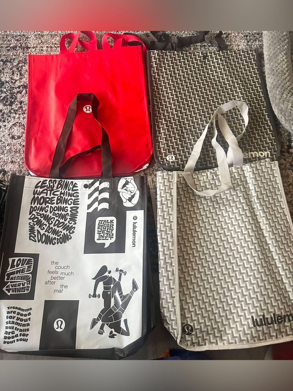 Lululemon Reusable Shopping Bags